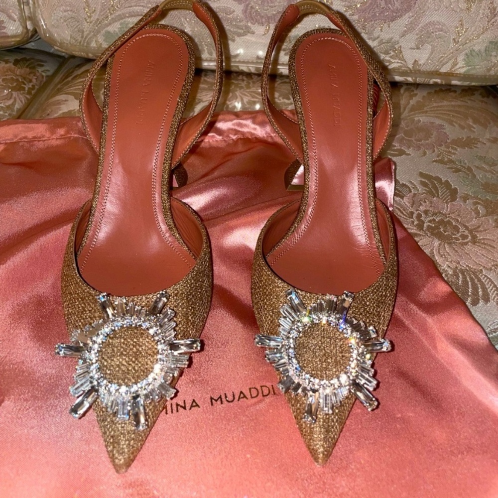 Amina Muaddi heels size 38.5